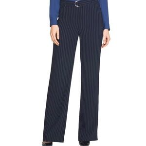 WHITE House Black Market (WHBM) Stripe Wide Leg Dress Pants Size 6R